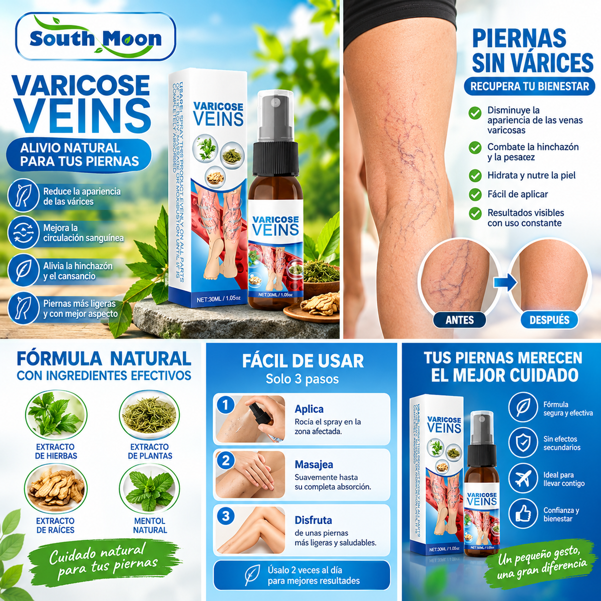 spray para quitar varices