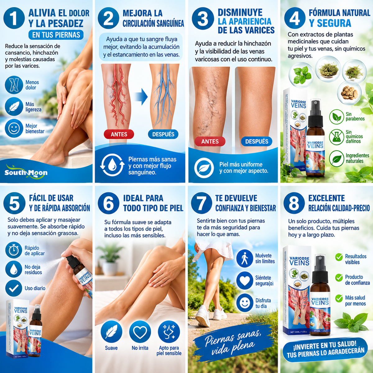 spray para quitar varices
